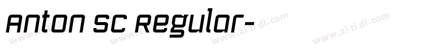 Anton SC Regular字体转换